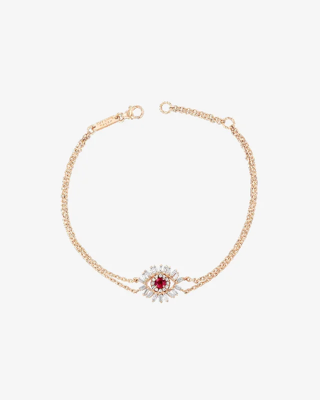 Seasonal Jewelry Sale – Upgrade Your Collection Evil Eye Mini Ruby Bracelet