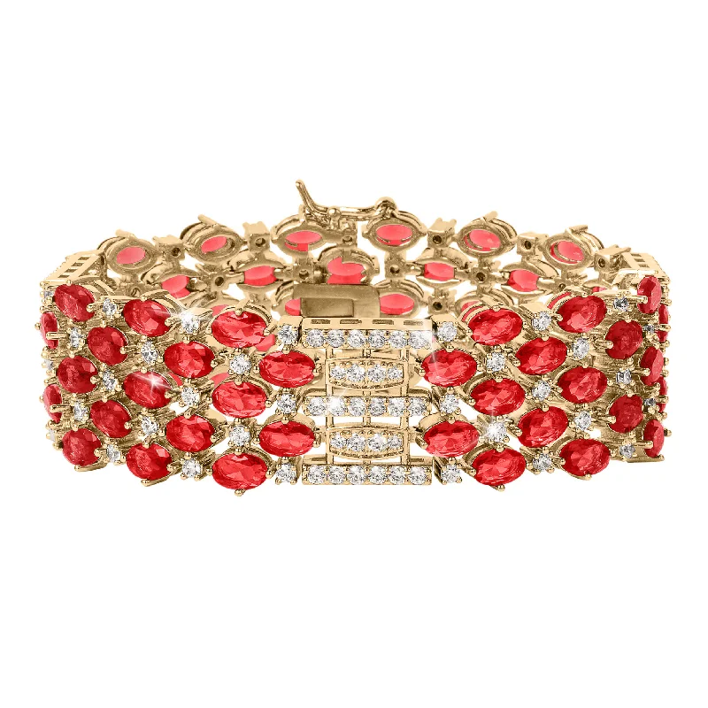 Unique Jewelry Designs Now At Discounted Rates Fiery Crimson Ladies Bracelet