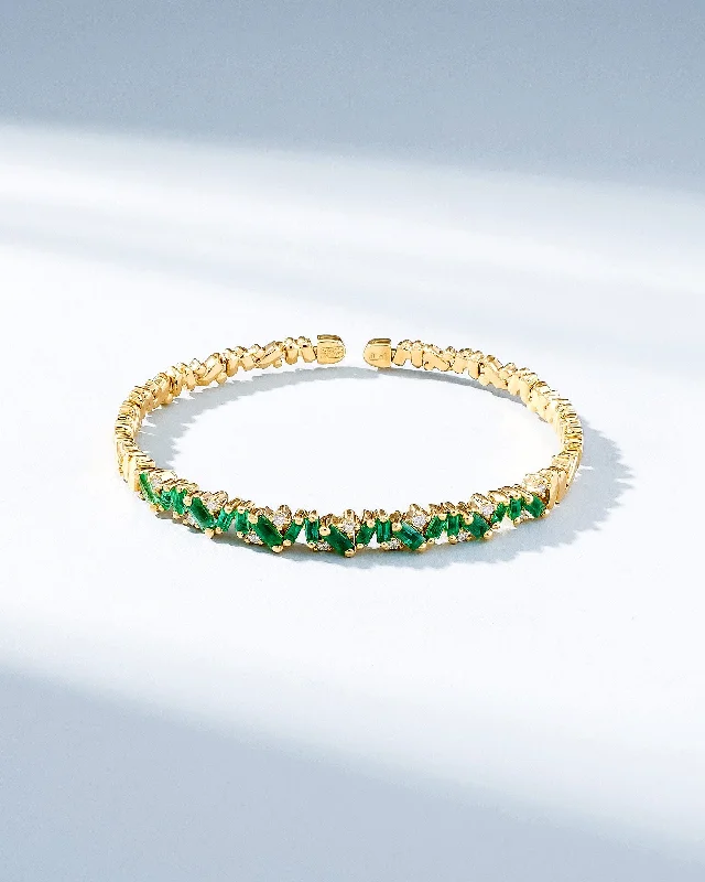 Limited-Time Offer On Elegant Jewelry Pieces Frenzy Reborn Emerald Bangle
