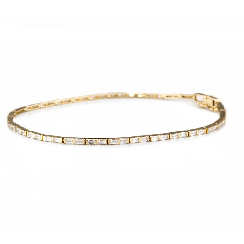 Best Jewelry Sale Prices – Limited-Time Offer Gia Baguette Tennis Bracelet