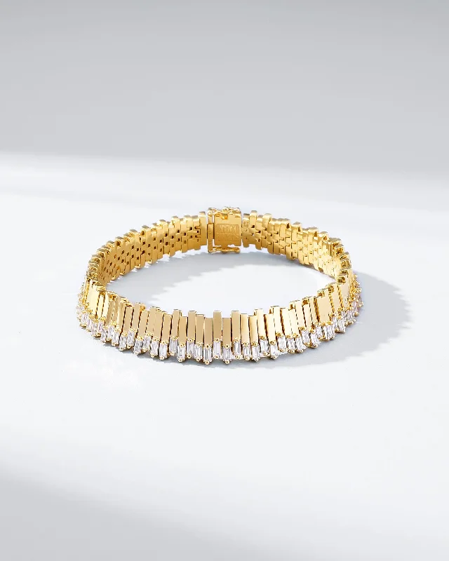 Must-Have Jewelry At Unbelievable Discounts Golden Stacker Diamond Tennis Bracelet Must-Have Jewelry At Unbelievable Discounts Golden Stacker Diamond Tennis Bracelet
