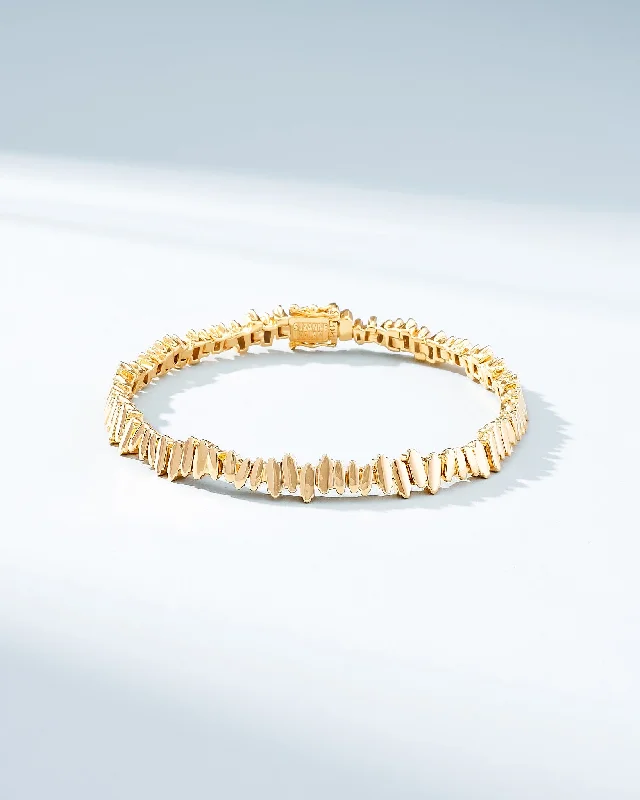 Elevate Your Jewelry Collection With Limited-Time Savings Golden Tennis Bracelet