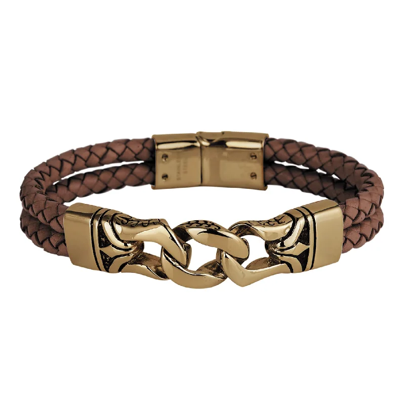 Shop Trending Jewelry With Exclusive Savings Horizon Men's Brown Bracelet