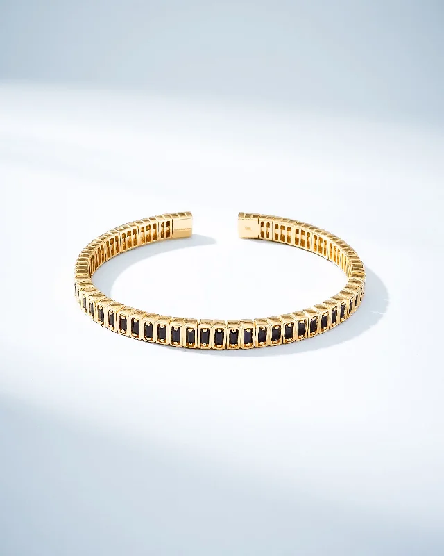 Huge Savings On Timeless Jewelry Collections Inlay Black Sapphire Bangle