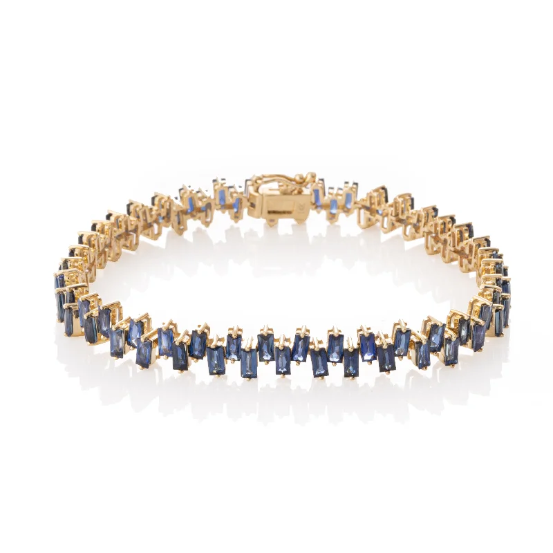 Best Jewelry Sale – Shop Exclusive Designs Now Jagged Sapphire Tennis Bracelet
