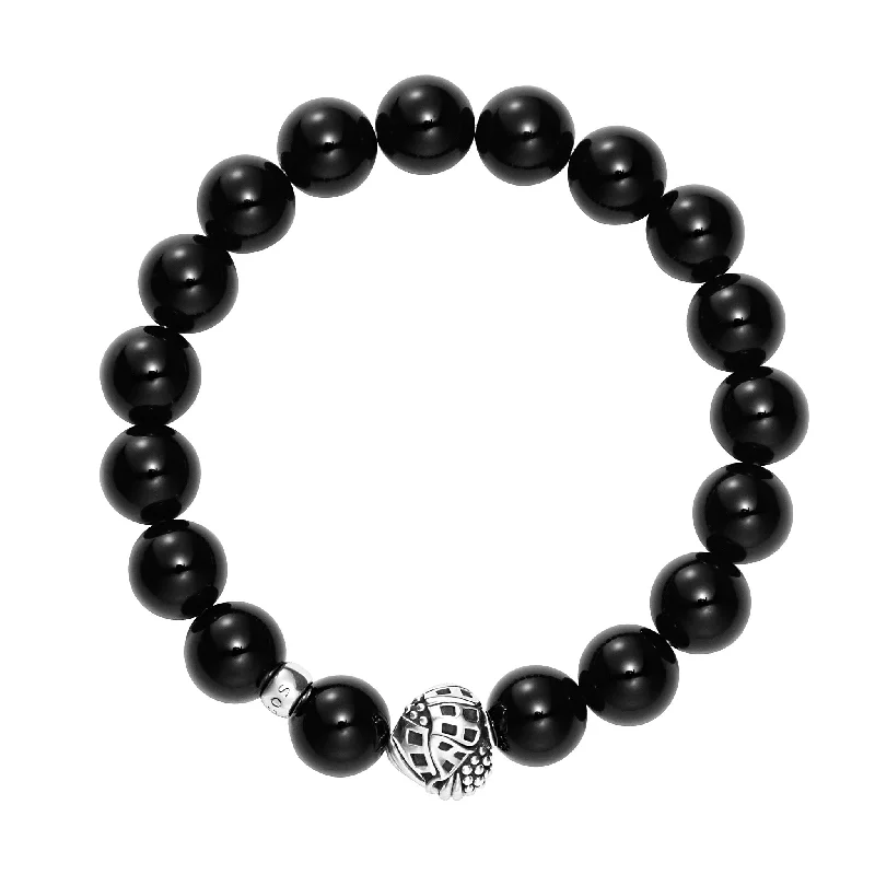 Luxury Jewelry Sale – Elegant Styles At Unbeatable Prices Keep Memory Alive Onyx Silver Station Bead Bracelet Luxury Jewelry Sale – Elegant Styles At Unbeatable Prices Keep Memory Alive Onyx Silver Station Bead Bracelet