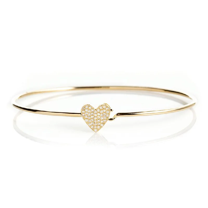 Premium Jewelry Now Available At Special Discounts Pave Heart Bangle