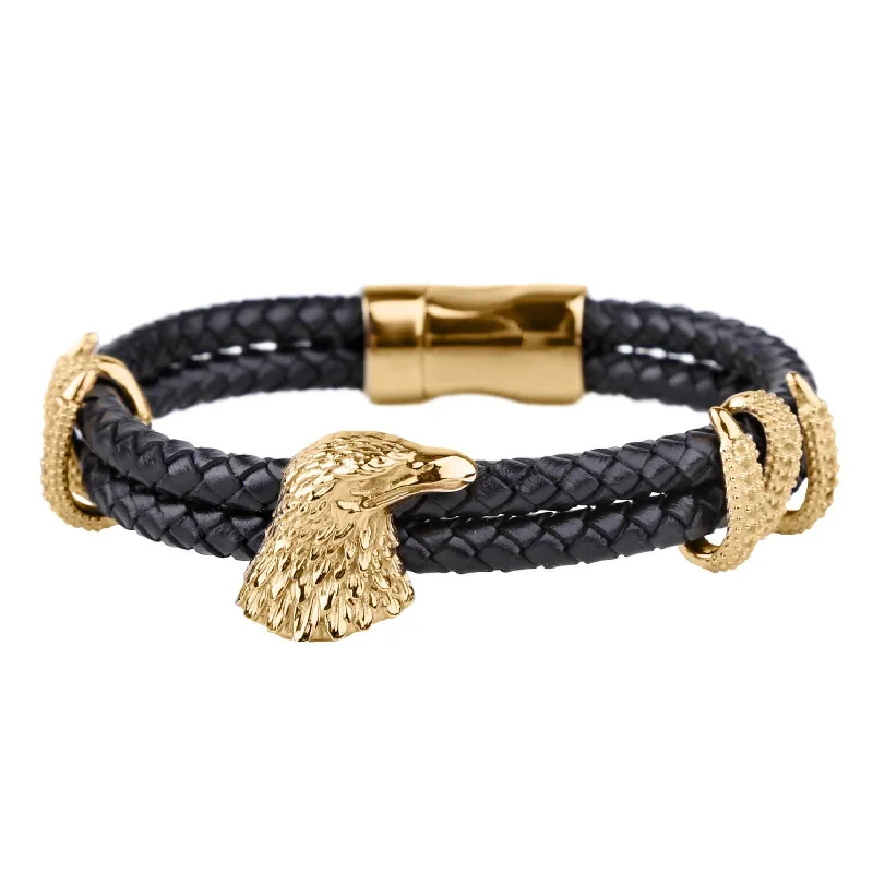 Timeless Elegance At Unbelievable Discounts Leather Eagle Bracelet