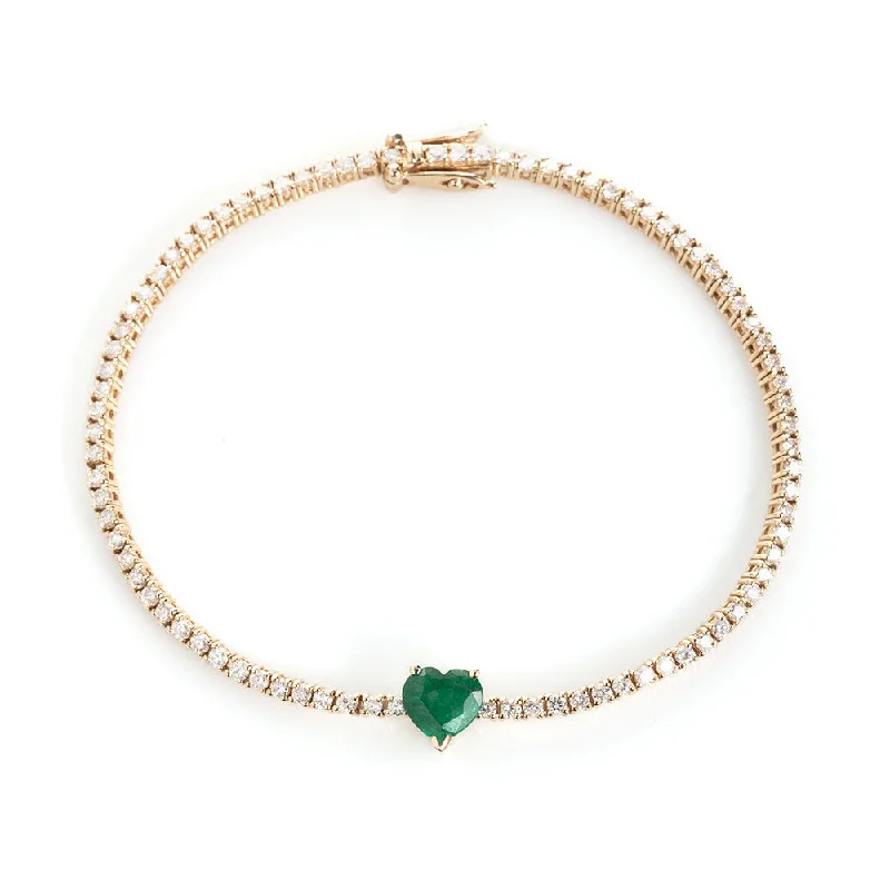Elevate Your Jewelry Collection With Limited-Time Savings Lena Emerald Heart Tennis Bracelet Elevate Your Jewelry Collection With Limited-Time Savings Lena Emerald Heart Tennis Bracelet