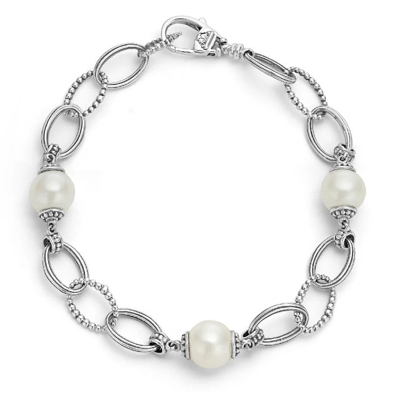 Breathtaking Jewelry At Limited-Time Savings Luna Caviar Pearl Link Bracelet