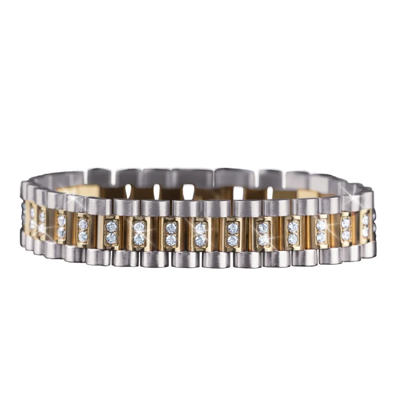 Timeless Elegance Now At Special Discounts Michigan Two-Tone Bracelet