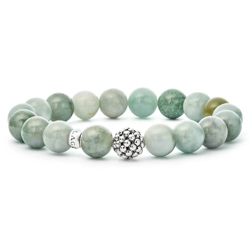Buy More, Save More On Stunning Jewelry Designs Maya Jade Silver Station Bead Bracelet Buy More, Save More On Stunning Jewelry Designs Maya Jade Silver Station Bead Bracelet