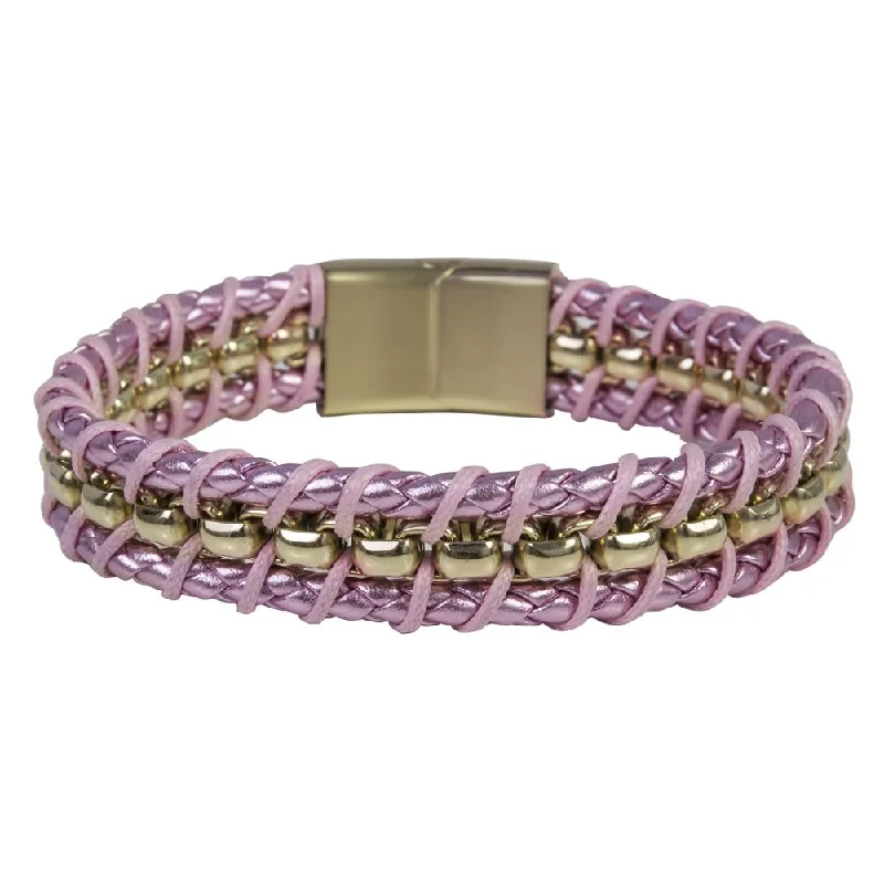 Shop Trending Jewelry With Exclusive Savings Melrose Pink Leather Bracelet