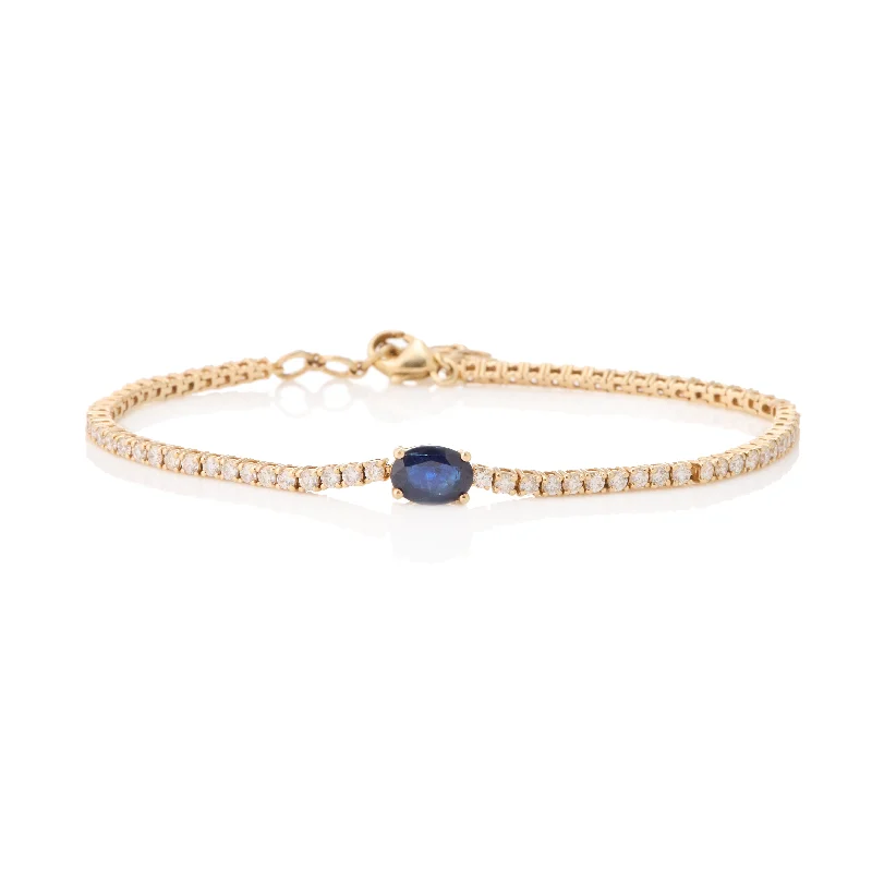 Unmissable Jewelry Sale – Shop Before It's Too Late Oval Blue Sapphire and Diamond Tennis Bracelet Unmissable Jewelry Sale – Shop Before It's Too Late Oval Blue Sapphire and Diamond Tennis Bracelet