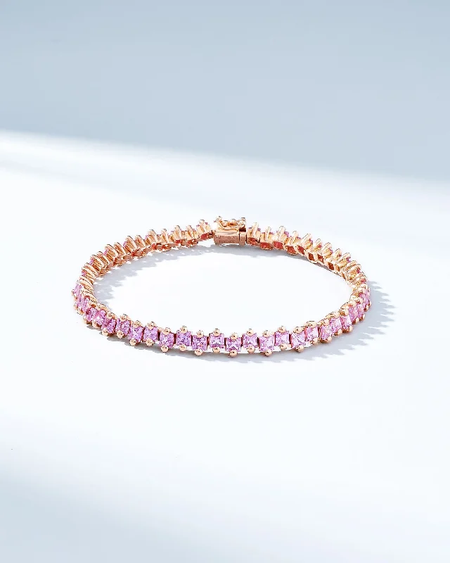 Grab Exquisite Jewelry At The Lowest Prices Princess Milli Pink Sapphire Tennis Bracelet Grab Exquisite Jewelry At The Lowest Prices Princess Milli Pink Sapphire Tennis Bracelet