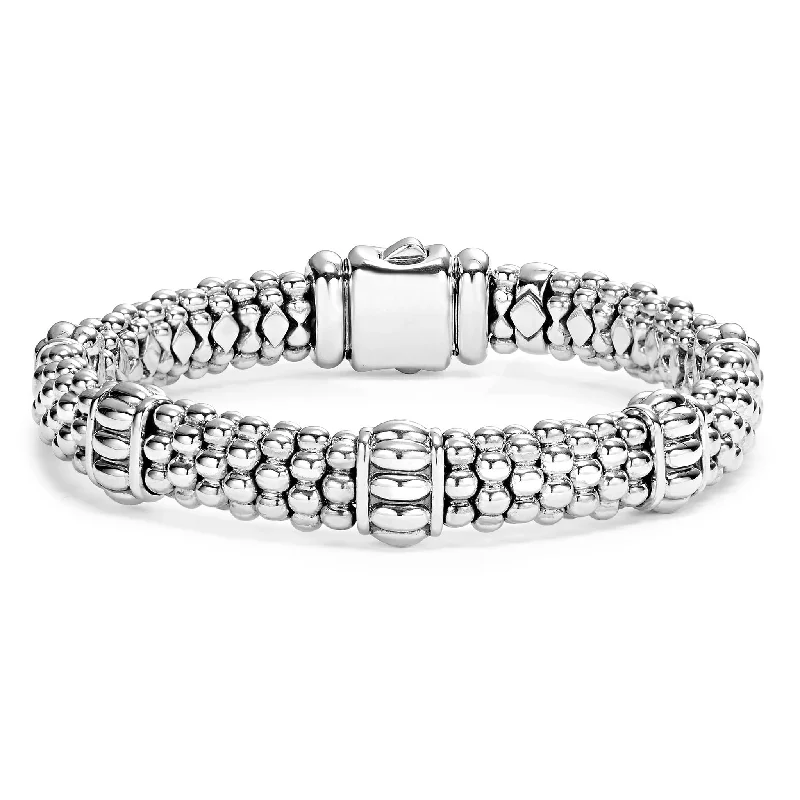 Elegant Necklaces And Bracelets At Limited-Time Offers Signature Caviar Fluted Beaded Bracelet | 9mm Elegant Necklaces And Bracelets At Limited-Time Offers Signature Caviar Fluted Beaded Bracelet | 9mm