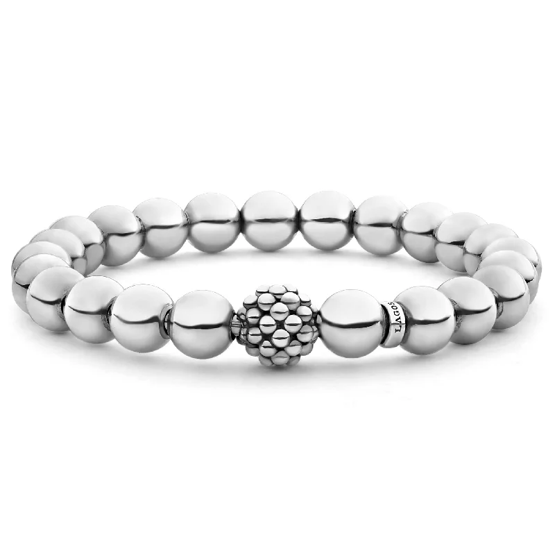 Get The Jewelry You Love At A Price You Love Signature Caviar Stretch Silver Bead Bracelet Get The Jewelry You Love At A Price You Love Signature Caviar Stretch Silver Bead Bracelet