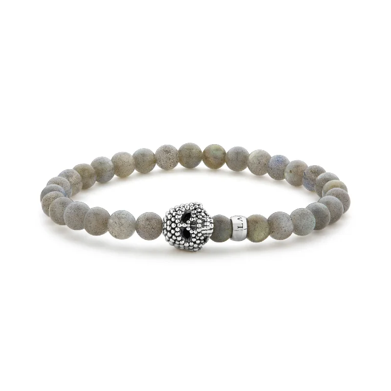 Clearance Sale On High-End Jewelry Collections Anthem Labradorite Skull Bracelet