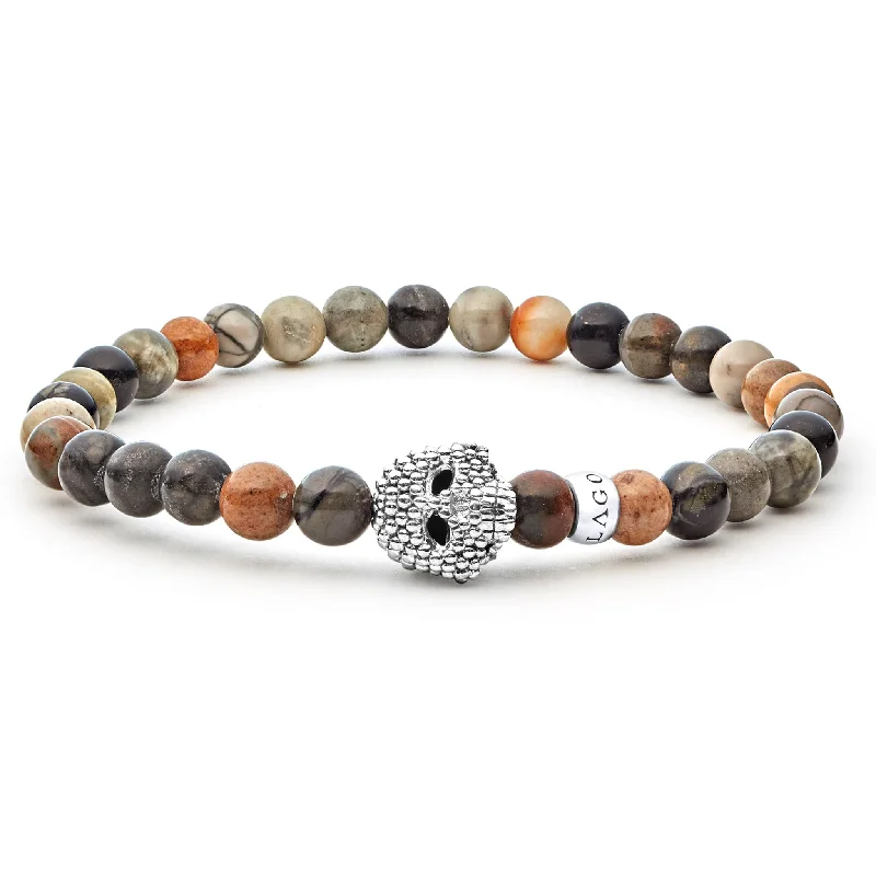 Discounted Luxury Jewelry – Shine Without The Splurge Anthem Picasso Jasper Skull Bracelet Discounted Luxury Jewelry – Shine Without The Splurge Anthem Picasso Jasper Skull Bracelet
