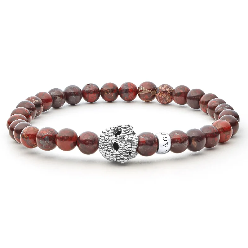 Flash Sale On Stunning Jewelry – Don't Miss Out Anthem Poppy Jasper Skull Bracelet Flash Sale On Stunning Jewelry – Don't Miss Out Anthem Poppy Jasper Skull Bracelet