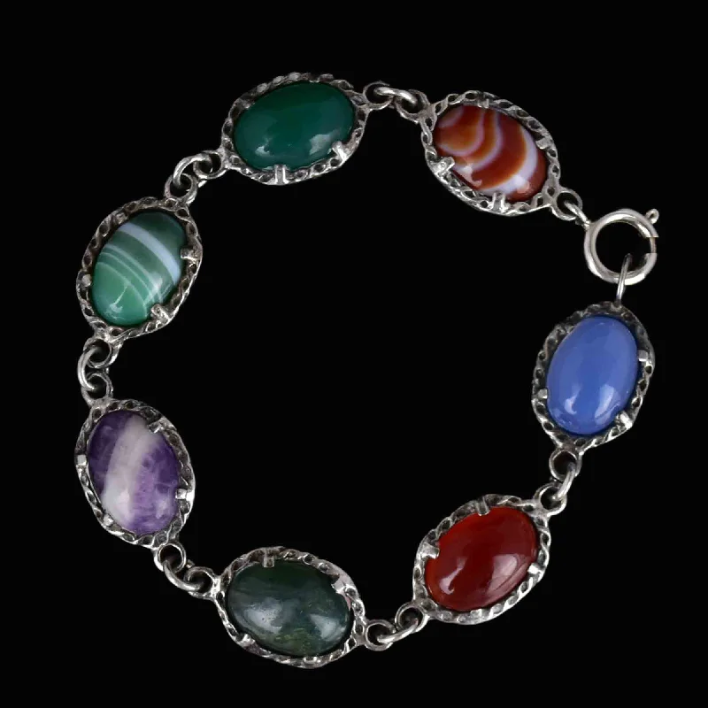 Grab Stylish Jewelry Before The Sale Ends Silver Scottish Banded Agate Amethyst Chalcedony Carnelian Bracelet Grab Stylish Jewelry Before The Sale Ends Silver Scottish Banded Agate Amethyst Chalcedony Carnelian Bracelet