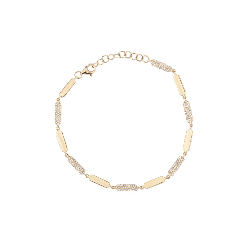 Limited-Time Jewelry Sale – Elegant Styles At Less Julia Solid and Diamond Link Bracelet Limited-Time Jewelry Sale – Elegant Styles At Less Julia Solid and Diamond Link Bracelet