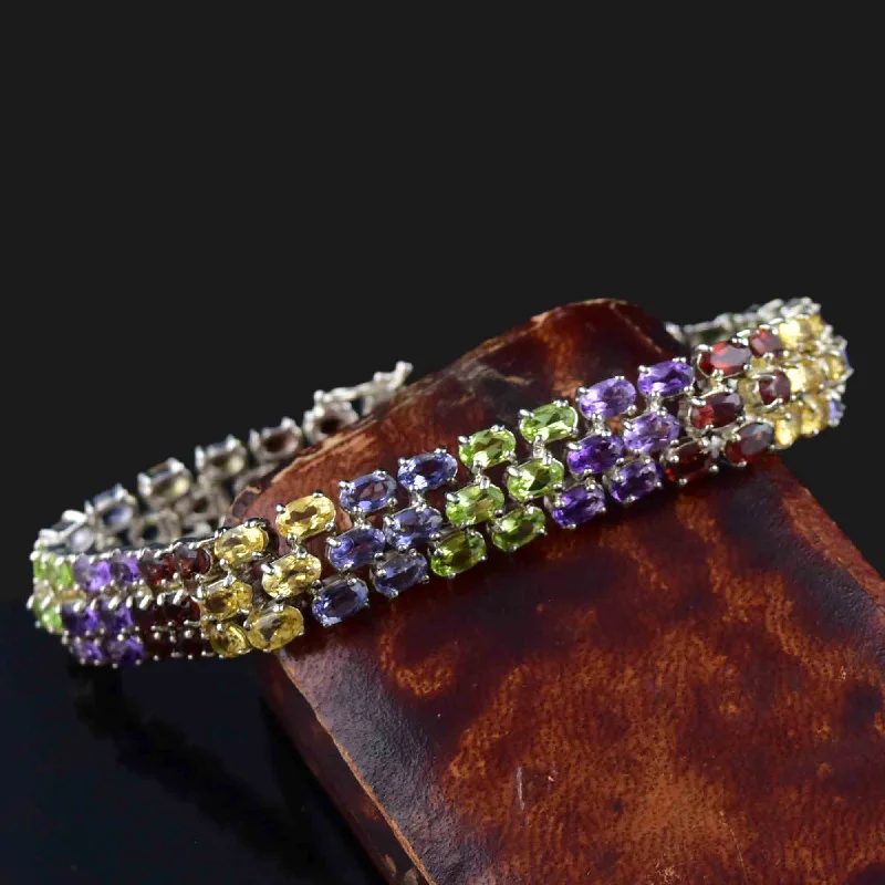Unmissable Deals On Handmade Jewelry Collections Sterling Silver Multi Gemstone Tennis Style Bracelet Unmissable Deals On Handmade Jewelry Collections Sterling Silver Multi Gemstone Tennis Style Bracelet