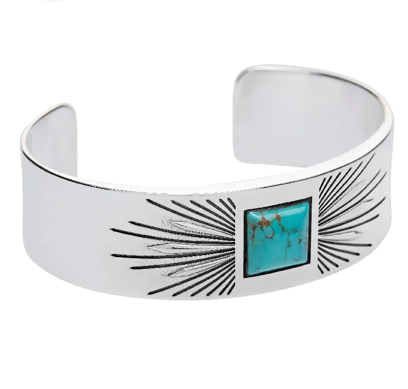 Exclusive Gemstone Jewelry Markdowns – Shop Now Sun Ray Turquoise Cuff