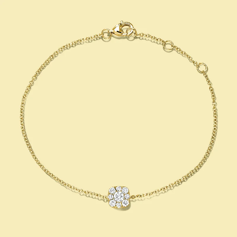 Buy More, Save More On Stunning Jewelry Designs The Alia, Cluster Diamond Cushion Shaped Bracelet Buy More, Save More On Stunning Jewelry Designs The Alia, Cluster Diamond Cushion Shaped Bracelet