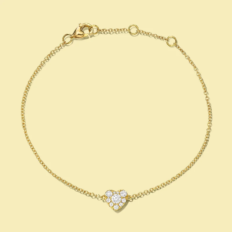 Exclusive Jewelry Bundles At Discounted Rates The Alia, Cluster Diamond Heart Shaped Bracelet Exclusive Jewelry Bundles At Discounted Rates The Alia, Cluster Diamond Heart Shaped Bracelet