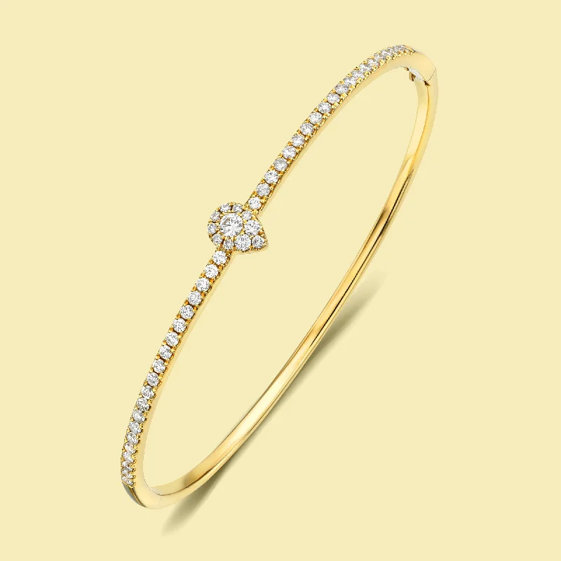 Unmissable Discounts On Timeless Jewelry Pieces The Alia, Cluster Diamond Pear Shaped Bangle Unmissable Discounts On Timeless Jewelry Pieces The Alia, Cluster Diamond Pear Shaped Bangle