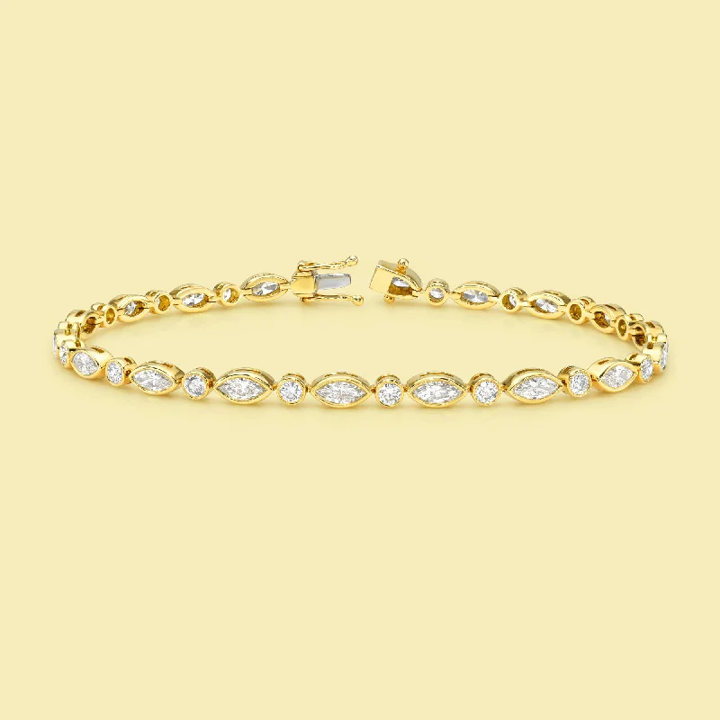 Seasonal Jewelry Sale – Upgrade Your Collection The Charlotte, Marquise and Round Diamond Tennis Bracelet Seasonal Jewelry Sale – Upgrade Your Collection The Charlotte, Marquise and Round Diamond Tennis Bracelet