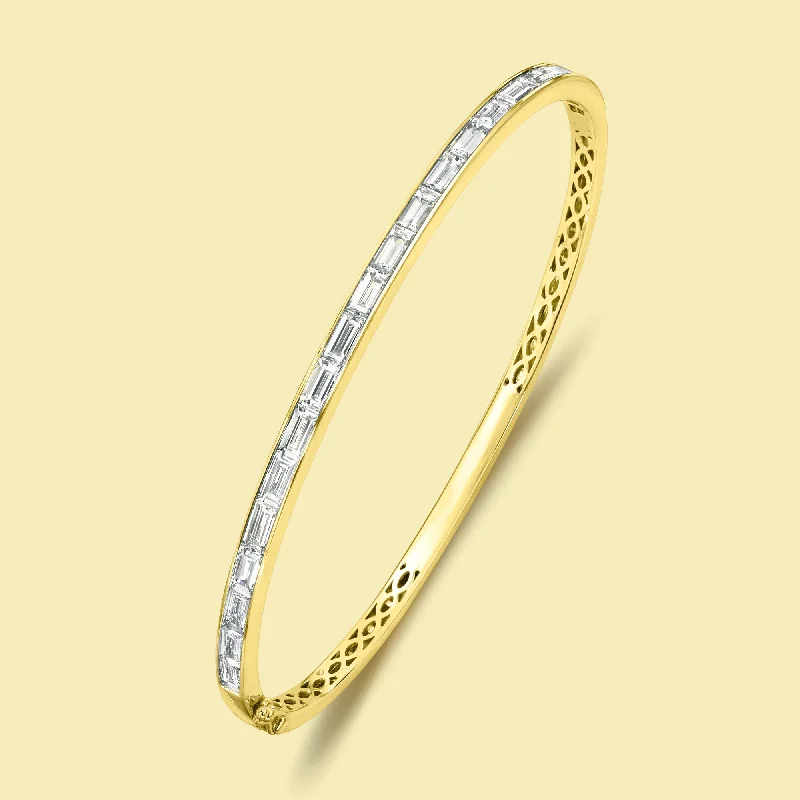 Seasonal Jewelry Sale – Upgrade Your Style Today The Zoe, Classic East-West Baguette Diamond Bangle Seasonal Jewelry Sale – Upgrade Your Style Today The Zoe, Classic East-West Baguette Diamond Bangle