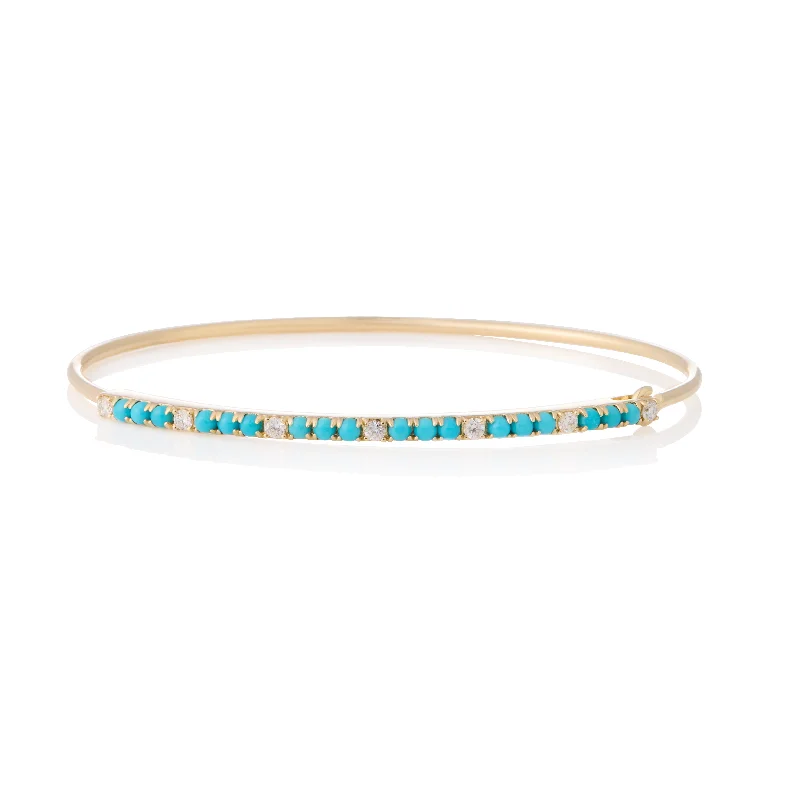 Affordable Glamour – Premium Jewelry At Special Prices Turquoise and Diamond Microflex Bangle Affordable Glamour – Premium Jewelry At Special Prices Turquoise and Diamond Microflex Bangle