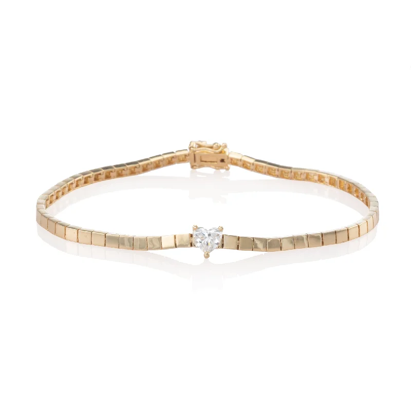 Shop Handcrafted Jewelry At Special Promotional Rates Vega Heart Diamond Bracelet