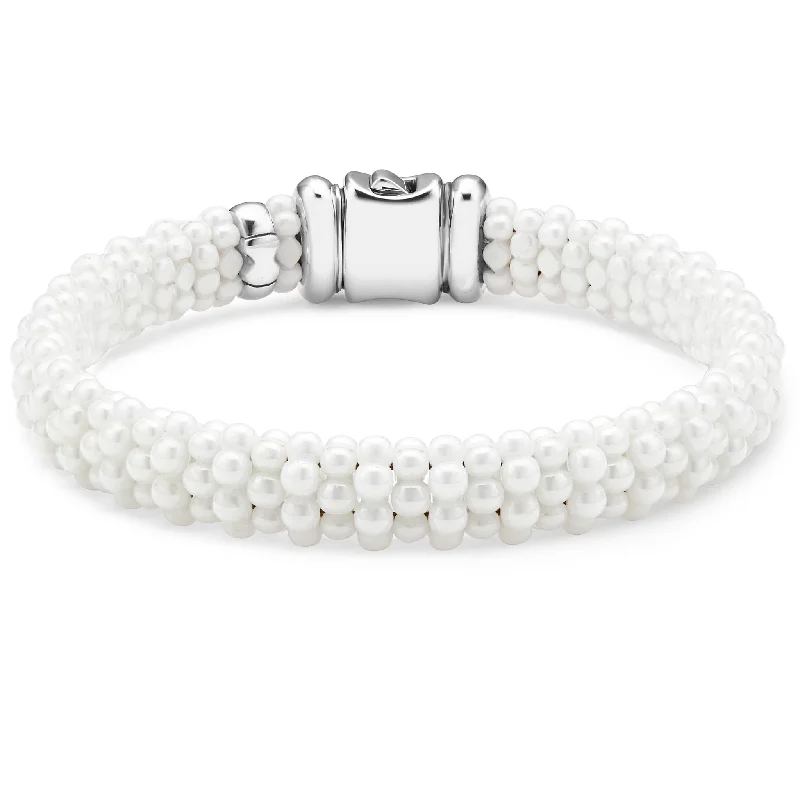 Best-Selling Jewelry Now Available At Special Deals White Caviar Ceramic Beaded Bracelet | 9mm Best-Selling Jewelry Now Available At Special Deals White Caviar Ceramic Beaded Bracelet | 9mm