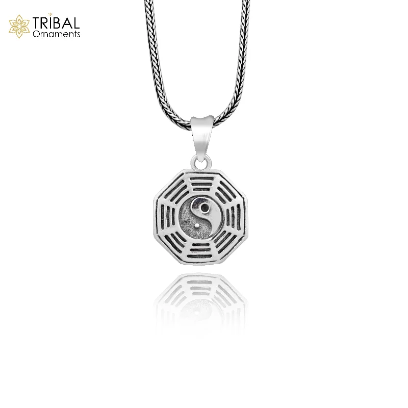 Shine Without Limits – Jewelry Sale Happening Now 925 pure silver Silver Heaven Ba gua Symbol design pendant, wheat chain necklace locket best gifting delicate unisex jewelry nsp736 Shine Without Limits – Jewelry Sale Happening Now 925 pure silver Silver Heaven Ba gua Symbol design pendant, wheat chain necklace locket best gifting delicate unisex jewelry nsp736