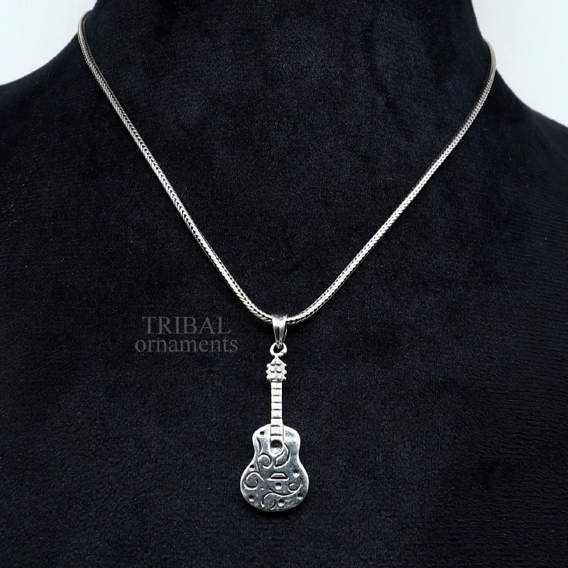 Last Chance To Shop High-End Jewelry At Markdown Prices 925 sterling silver handmade amazing small guitar design pendant, amazing stylish unisex pendant unisex jewelry tribal jewelry ssp1453 Last Chance To Shop High-End Jewelry At Markdown Prices 925 sterling silver handmade amazing small guitar design pendant, amazing stylish unisex pendant unisex jewelry tribal jewelry ssp1453