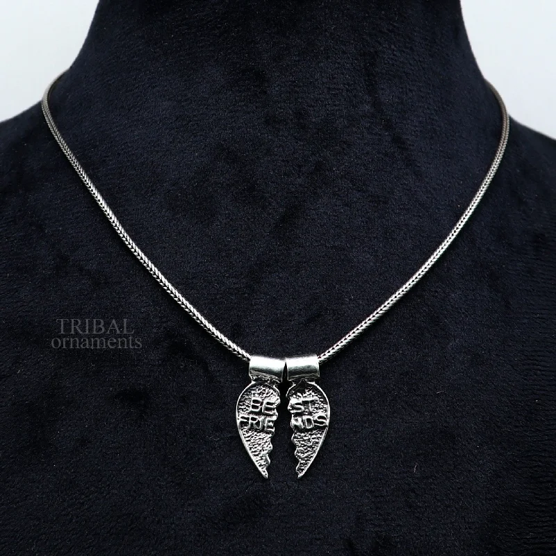 Last Chance To Grab Your Favorite Jewelry At A Discount 925 sterling silver handmade best friend broken pendant, best gifting silver pendant, elegant divine jewelry ssp1438 Last Chance To Grab Your Favorite Jewelry At A Discount 925 sterling silver handmade best friend broken pendant, best gifting silver pendant, elegant divine jewelry ssp1438