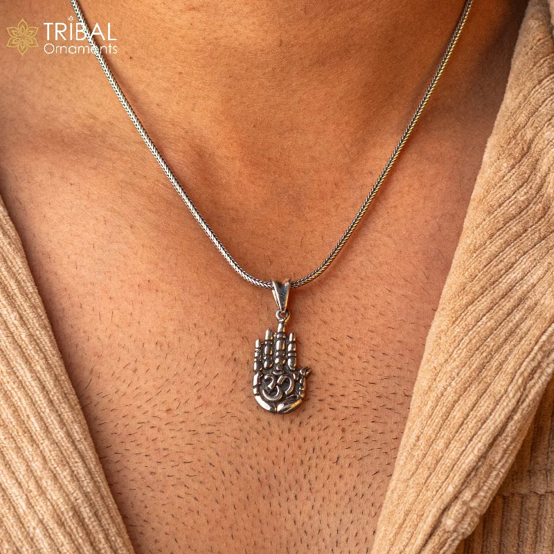 Unlock Unbeatable Jewelry Deals Before They’Re Gone 925 sterling silver handmade divine hand palm with 'AUM' excellent unique design pendant, blessing palm pendant from india ssp910 Unlock Unbeatable Jewelry Deals Before They’Re Gone 925 sterling silver handmade divine hand palm with 'AUM' excellent unique design pendant, blessing palm pendant from india ssp910