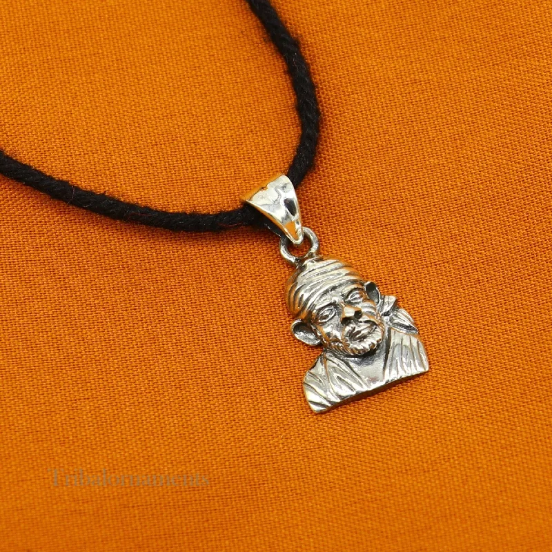 Huge Savings On Timeless Jewelry Collections 925 sterling silver handmade Indian deity divine Sai Baba pendant, stylish unisex pendant locket personalized jewelry tribal jewelry ssp868 Huge Savings On Timeless Jewelry Collections 925 sterling silver handmade Indian deity divine Sai Baba pendant, stylish unisex pendant locket personalized jewelry tribal jewelry ssp868