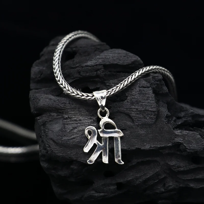 Exclusive Jewelry Discounts – Shop Now For Savings 925 sterling silver SHRI Pendant, powerful Hindu symbol "Shree" or "Shri." pendant locket for unisex divine jewelry necklace nsp693 Exclusive Jewelry Discounts – Shop Now For Savings 925 sterling silver SHRI Pendant, powerful Hindu symbol "Shree" or "Shri." pendant locket for unisex divine jewelry necklace nsp693