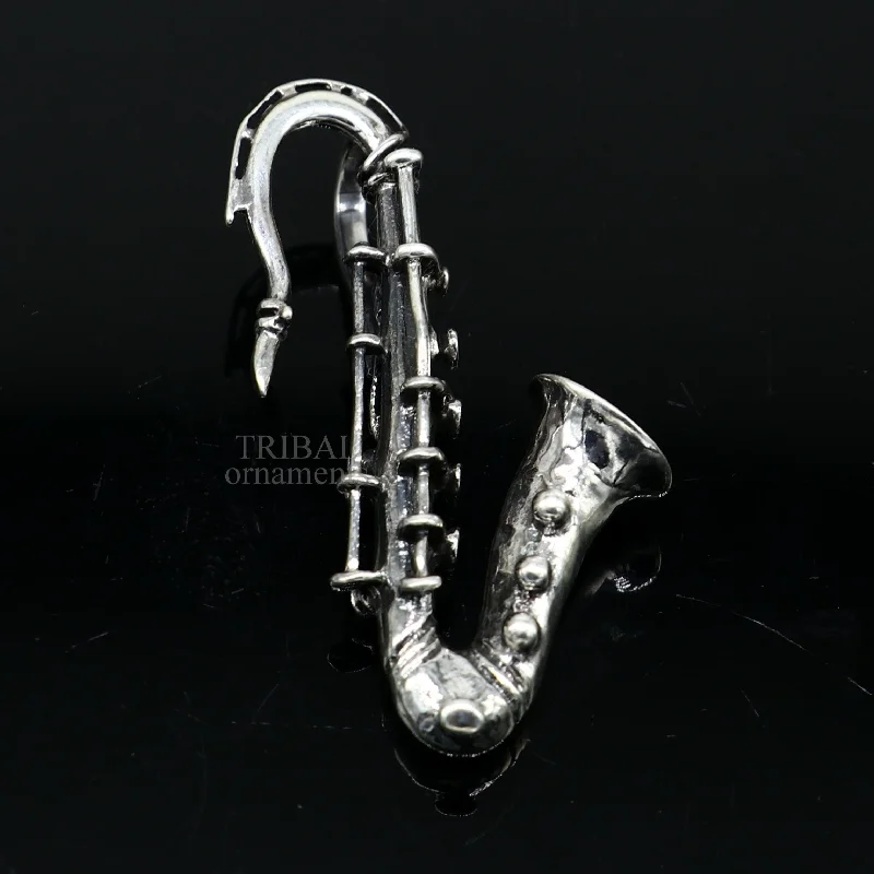 Dainty Floral Jewelry For Feminine Elegance 925 sterling silver small trumpet or cornet pendant, amazing musical instrument pendant for best wishes gift from india ssp1414 Dainty Floral Jewelry For Feminine Elegance 925 sterling silver small trumpet or cornet pendant, amazing musical instrument pendant for best wishes gift from india ssp1414