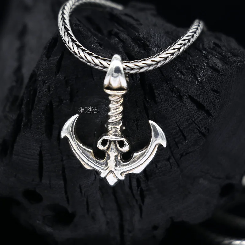 Special Offers On Handcrafted And Designer Jewelry 925 sterling silver unique design Anchor Sailor pendant wheat chain necklace locket best gifting jewelry Nsp714 Special Offers On Handcrafted And Designer Jewelry 925 sterling silver unique design Anchor Sailor pendant wheat chain necklace locket best gifting jewelry Nsp714
