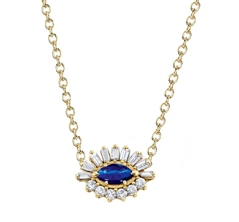 Once-A-Year Jewelry Sale – Grab Your Favorites Now BLUE SAPPHIRE & DIAMOND EVIL EYE PENDANT NECKLACE Once-A-Year Jewelry Sale – Grab Your Favorites Now BLUE SAPPHIRE & DIAMOND EVIL EYE PENDANT NECKLACE