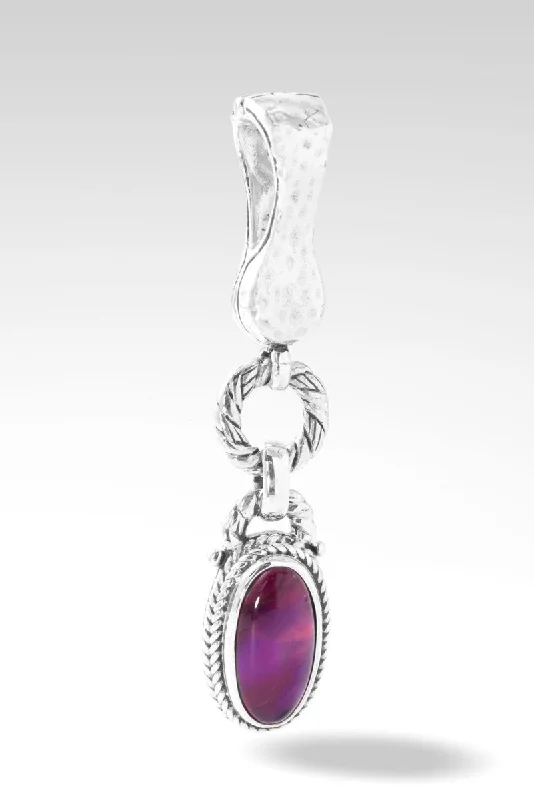 Limited-Stock Jewelry Sale – Once It's Gone, It's Gone HAMMERED PURPLE ABALONE & QUARTZ TRIPLET PENDANT WITH MAGNETIC ENHANCER BAIL™ Limited-Stock Jewelry Sale – Once It's Gone, It's Gone HAMMERED PURPLE ABALONE & QUARTZ TRIPLET PENDANT WITH MAGNETIC ENHANCER BAIL™