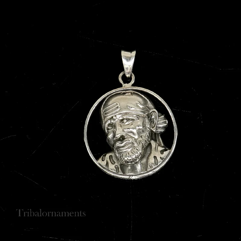 Delicate Crystal Jewelry For Sophisticated Charm idol Sai Baba pendant 925 sterling silver handmade amazing stylish unisex pendant locket personalized jewelry tribal jewelry ssp945 Delicate Crystal Jewelry For Sophisticated Charm idol Sai Baba pendant 925 sterling silver handmade amazing stylish unisex pendant locket personalized jewelry tribal jewelry ssp945
