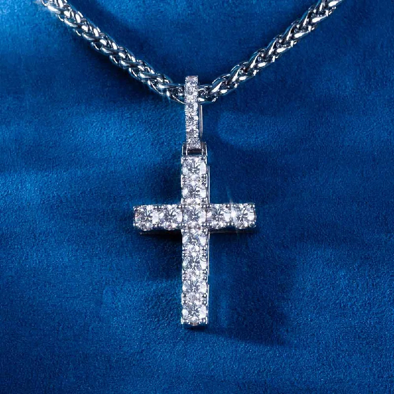 Buy More, Save More On Stunning Jewelry Pieces Moissanite Micro Cross Pendant 14K Gold