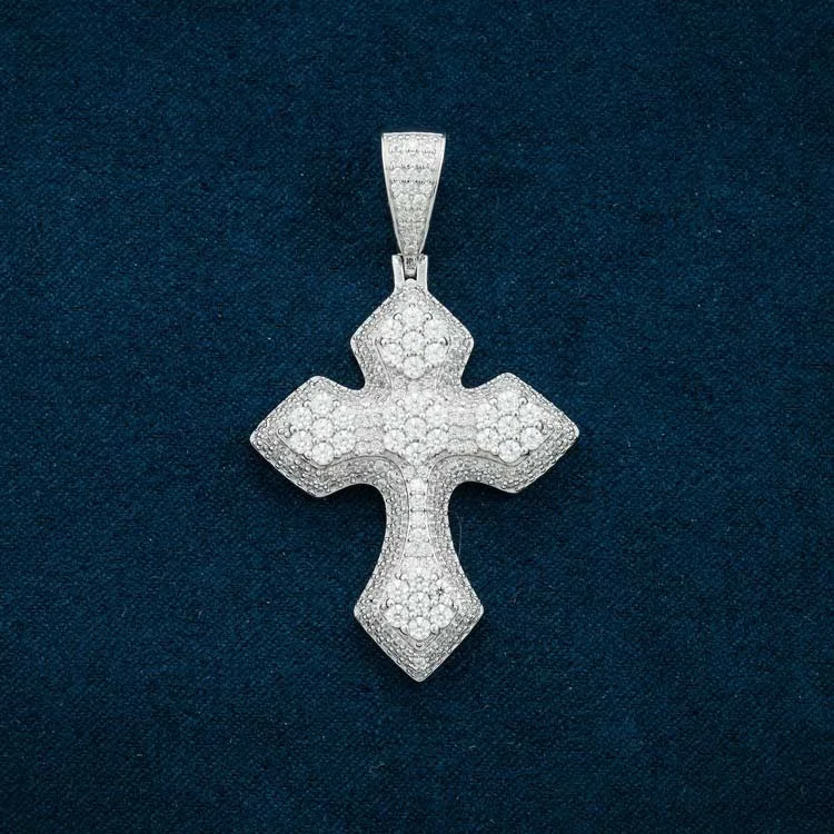 Buy More, Save More On Stunning Jewelry Pieces Moissanite Syriac Cross Pendant 14K Gold