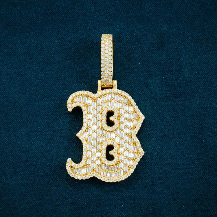 Shop Dazzling Jewelry With Special Promotional Discounts Moissanite Letter "B" Pendant 14K Gold Shop Dazzling Jewelry With Special Promotional Discounts Moissanite Letter "B" Pendant 14K Gold